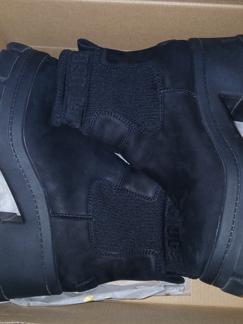 UGG Black Women's Chelsea Ankle Boots with Knit Panels